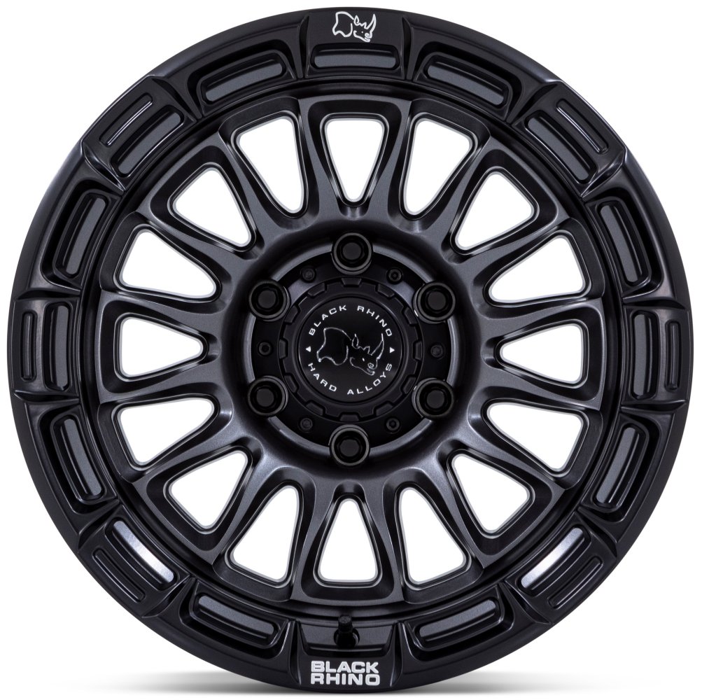17X9 Black Rhino BR025 Rival Matte Gunmetal w/ Matte Black Lip 6x5.5/139.7 1mm - Flex Offroad