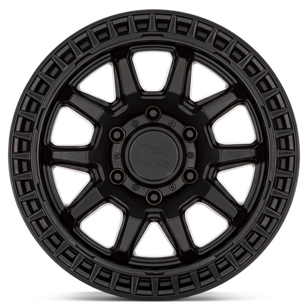 17x8.5 Black Rhino Calico Matte Black 6x5.5/139.7 0mm - Flex Offroad