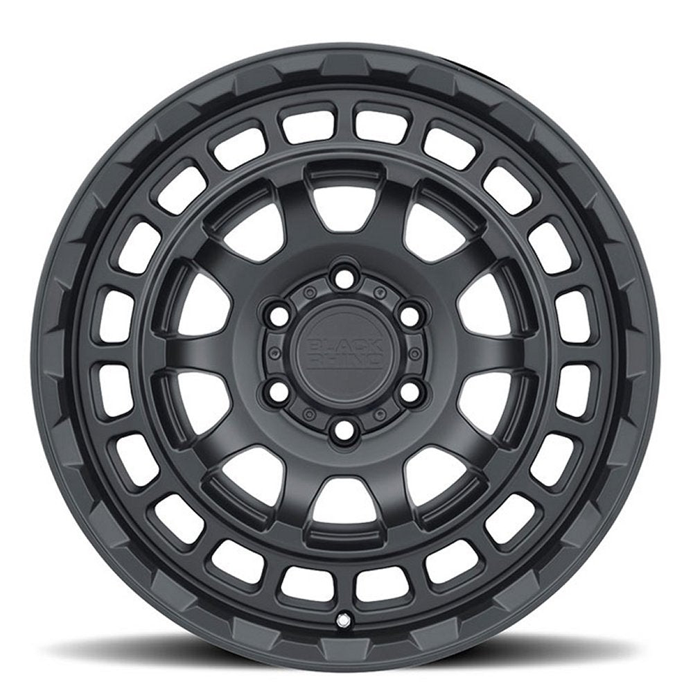 16x8 Black Rhino Chamber Matte Black 5x4.5/114.3 -10mm