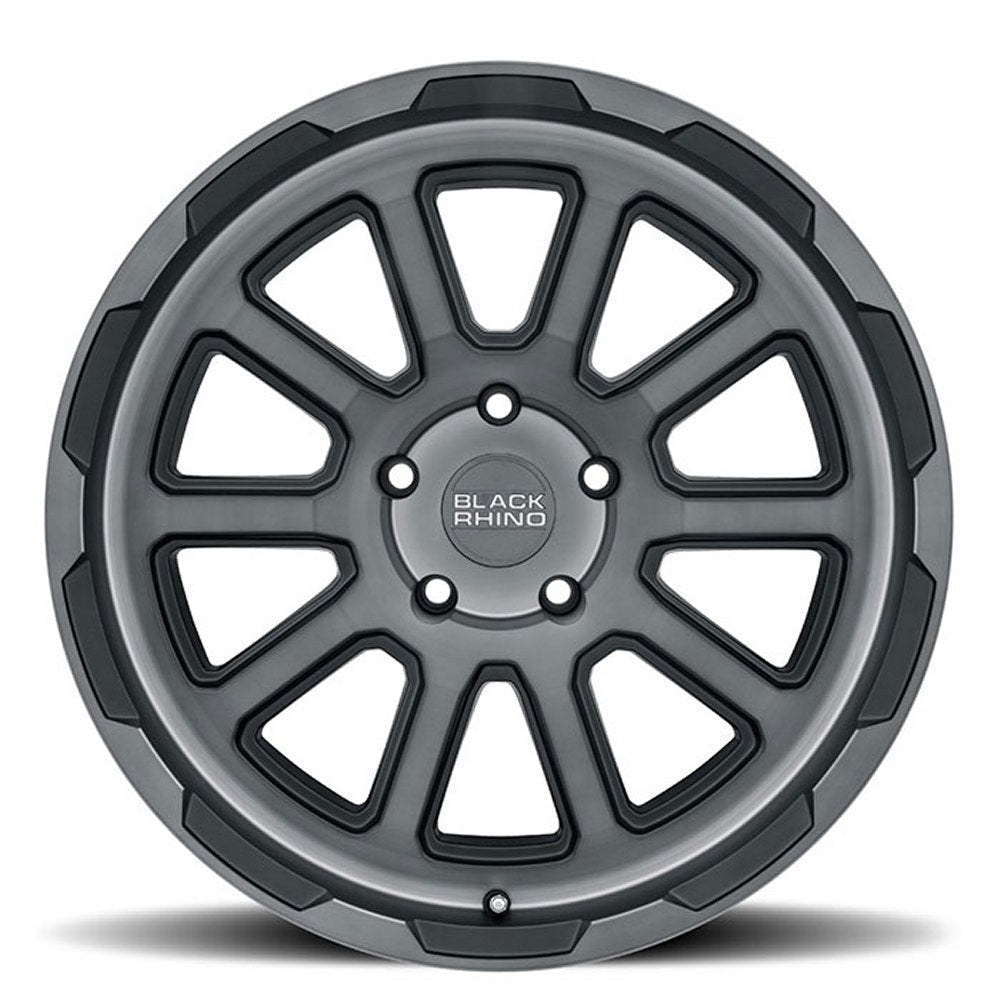 (Clearance - No Returns) 20x9.5 Black Rhino Chase Brushed Gunmetal (Rotary Forged) 5x5/127 -18mm - Flex Offroad