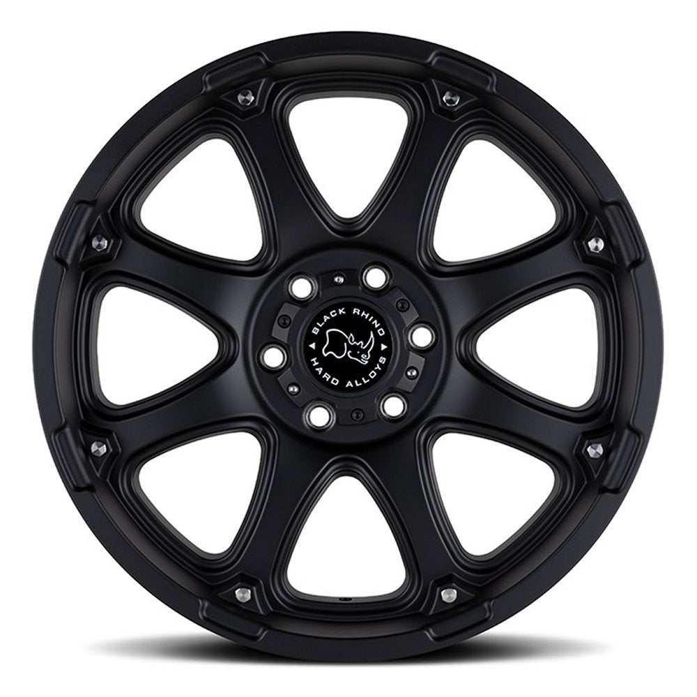 18x9 Black Rhino Glamis Matte Black 8x6.5/165 -12mm - Flex Offroad