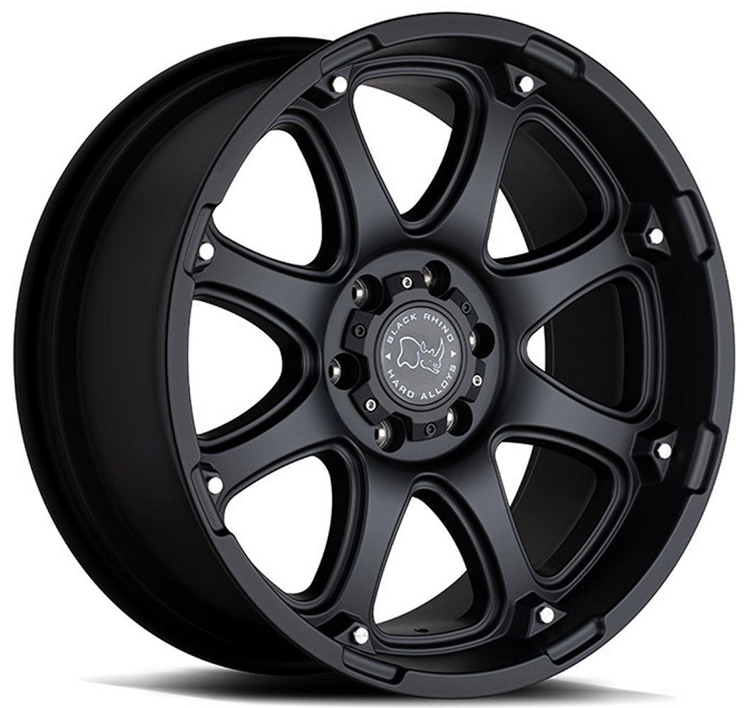 18x9 Black Rhino Glamis Matte Black 8x6.5/165 -12mm - Flex Offroad