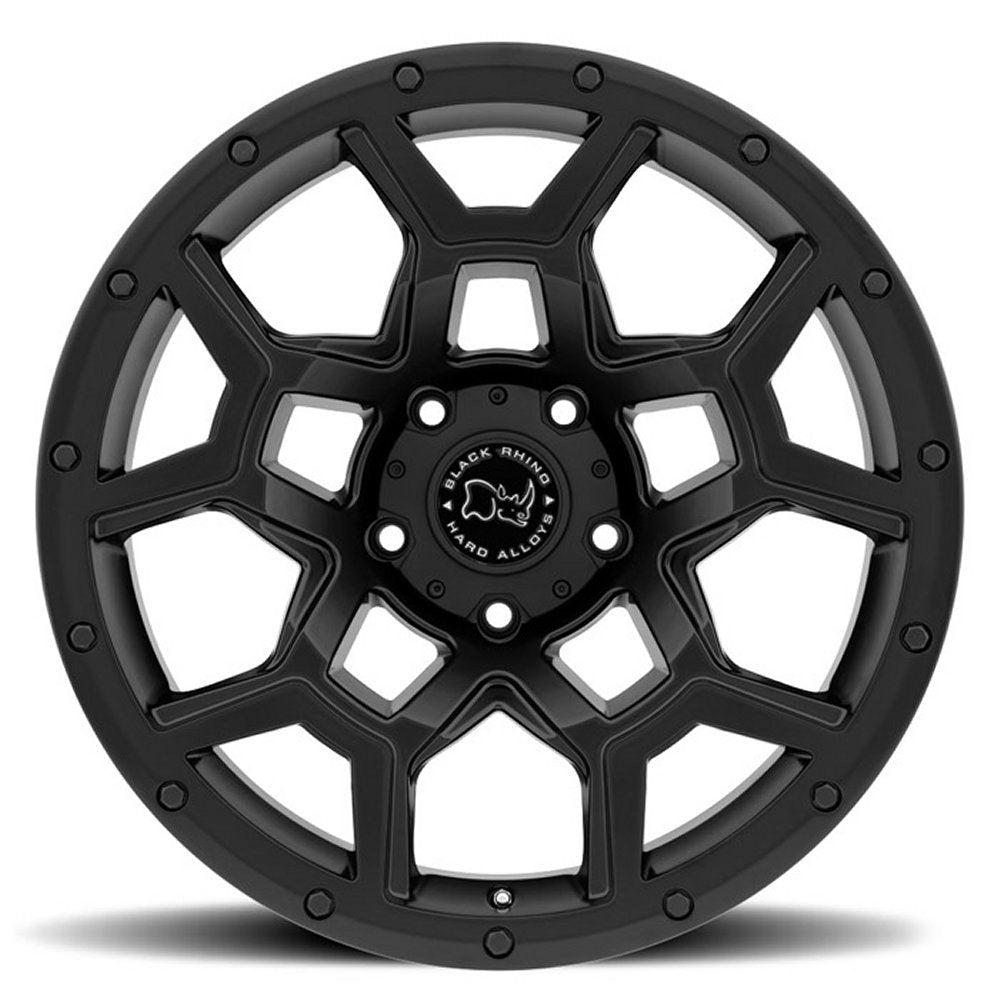 (Clearance - No Returns) 18x9.5 Black Rhino Overland Matte Black 6x135 6mm - Flex Offroad
