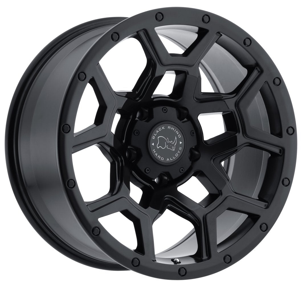 (Clearance - No Returns) 18x9.5 Black Rhino Overland Matte Black 6x135 6mm - Flex Offroad