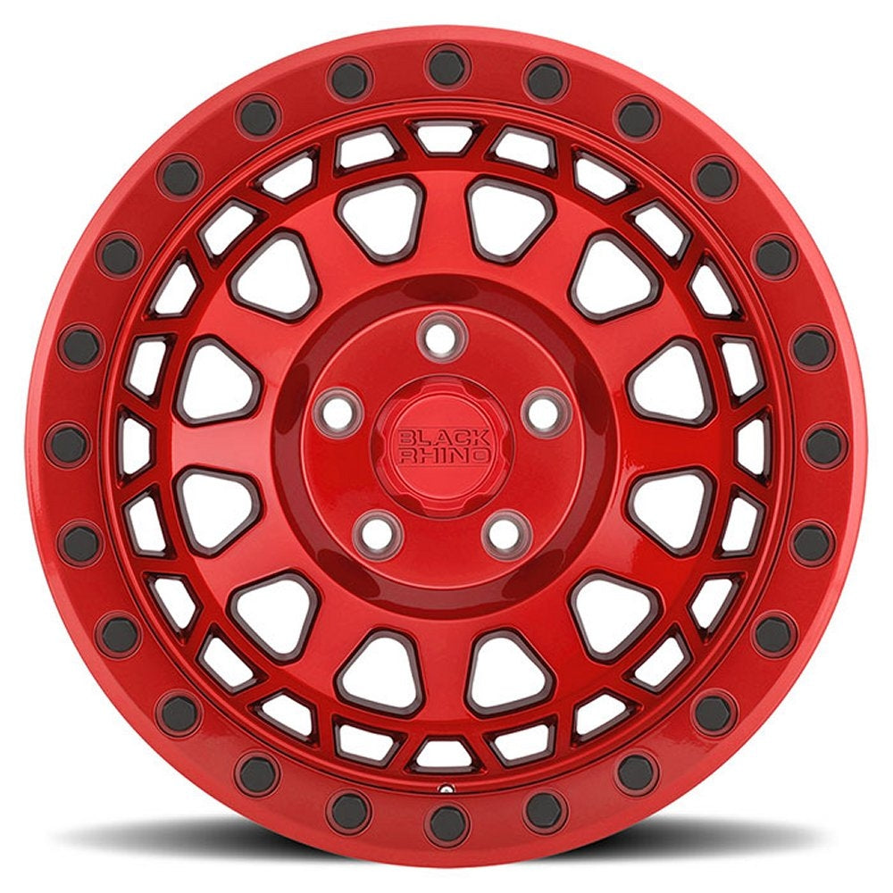 17x9 Black Rhino Primm Candy Red w/ Black Bolts 6x5.5/139.7 0mm - Flex Offroad