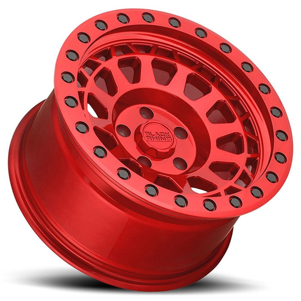 17x9 Black Rhino Primm Candy Red w/ Black Bolts 5x5/127 -18mm - Flex Offroad