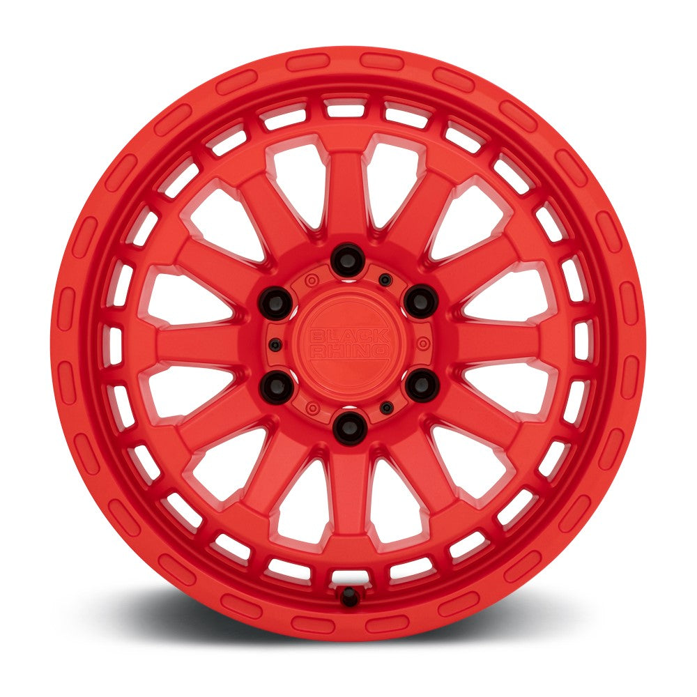 (Clearance - No Returns) 20x9.5 Black Rhino Raid Matte Red 6x5.5/139.7 -18mm - Flex Offroad