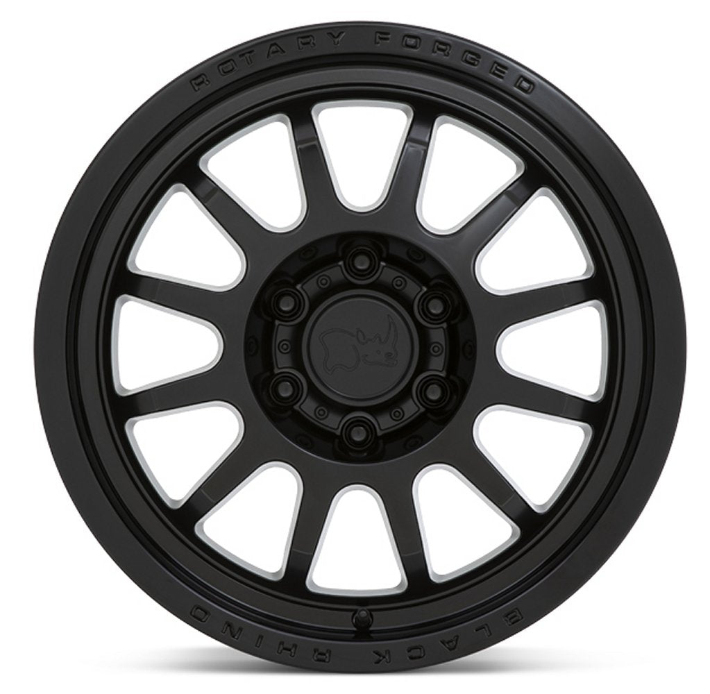 18x9.5 Black Rhino Rapid Matte Black (Rotary Forged) 6x5.5/139.7 -18mm - Flex Offroad