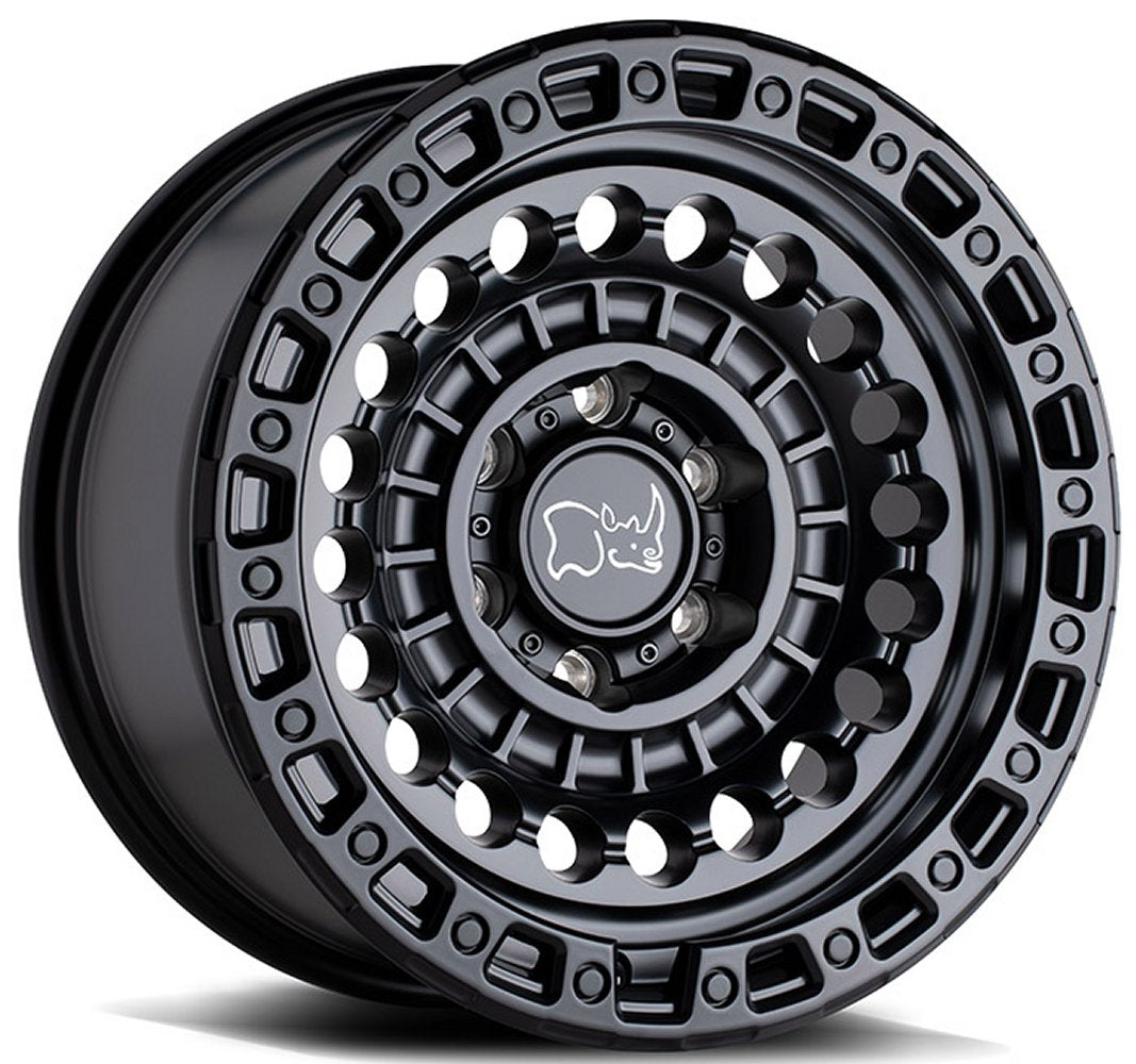 17x8.5 Black Rhino Sentinel Matte Black 8x180 -18mm - Flex Offroad