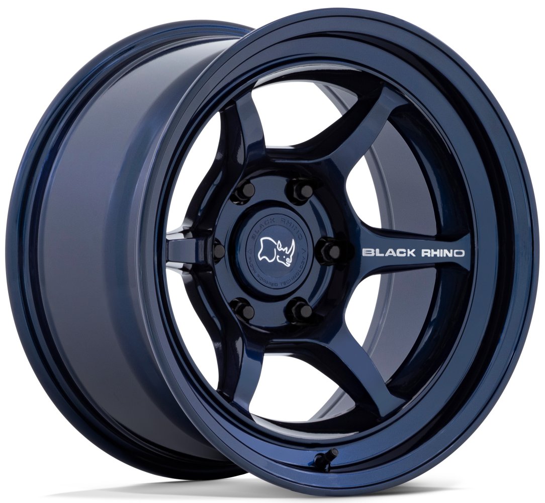 17x8.5 Black Rhino Shogun Gloss Midnight Blue 6x5.5/139.7 -10mm - Flex Offroad
