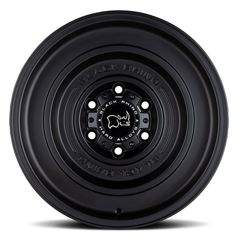 17x9.5 Black Rhino Solid Matte Black 5x5/127 -18mm - Flex Offroad