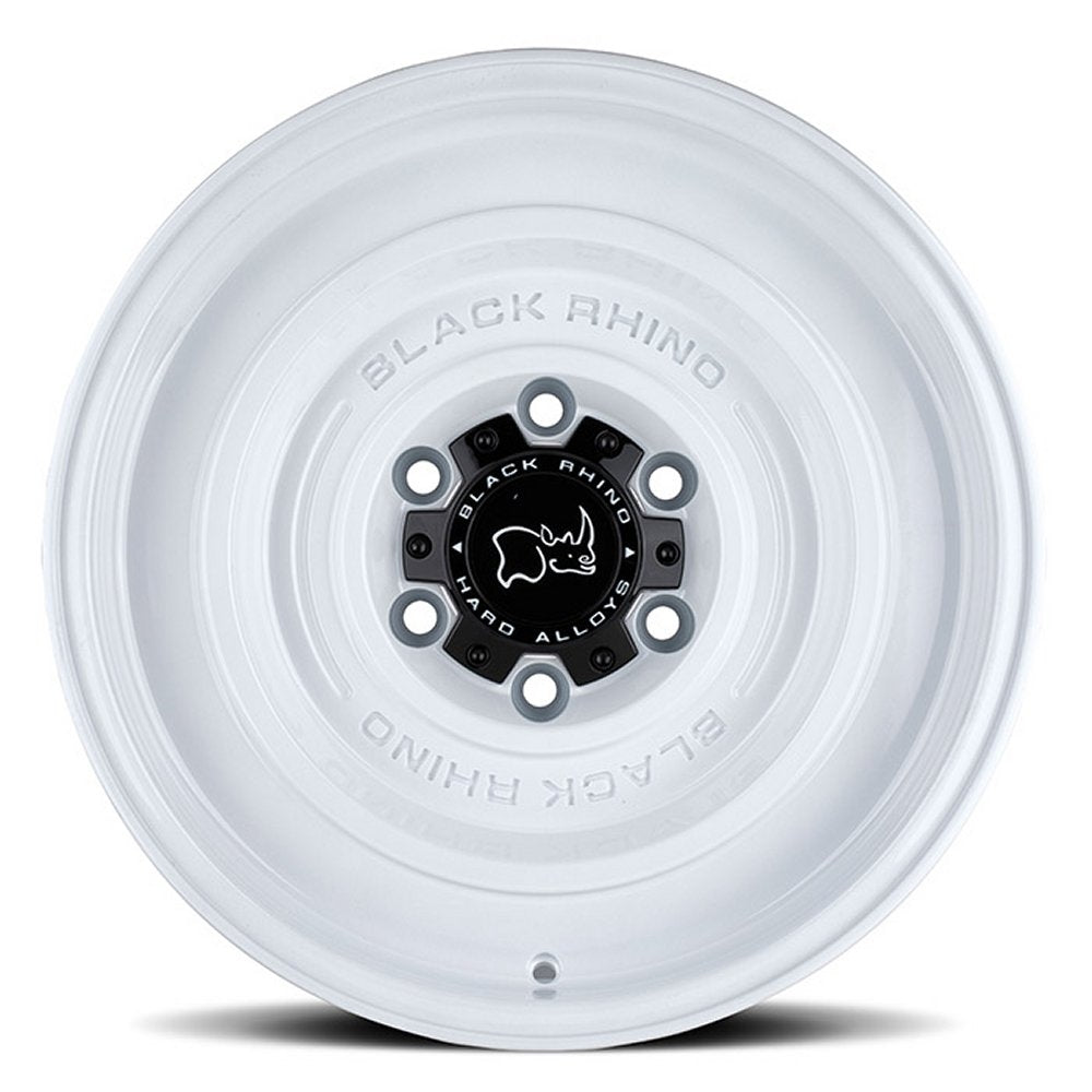 17x9.5 Black Rhino Solid Gloss White 6x5.5/139.7 -12mm - Flex Offroad