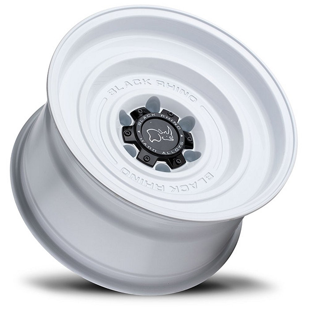 17x9.5 Black Rhino Solid Gloss White 6x5.5/139.7 -12mm - Flex Offroad