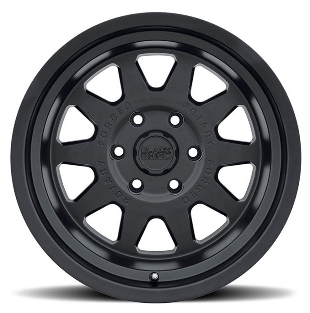 16x8 Black Rhino Stadium Matte Black 5x135 -10mm - Flex Offroad