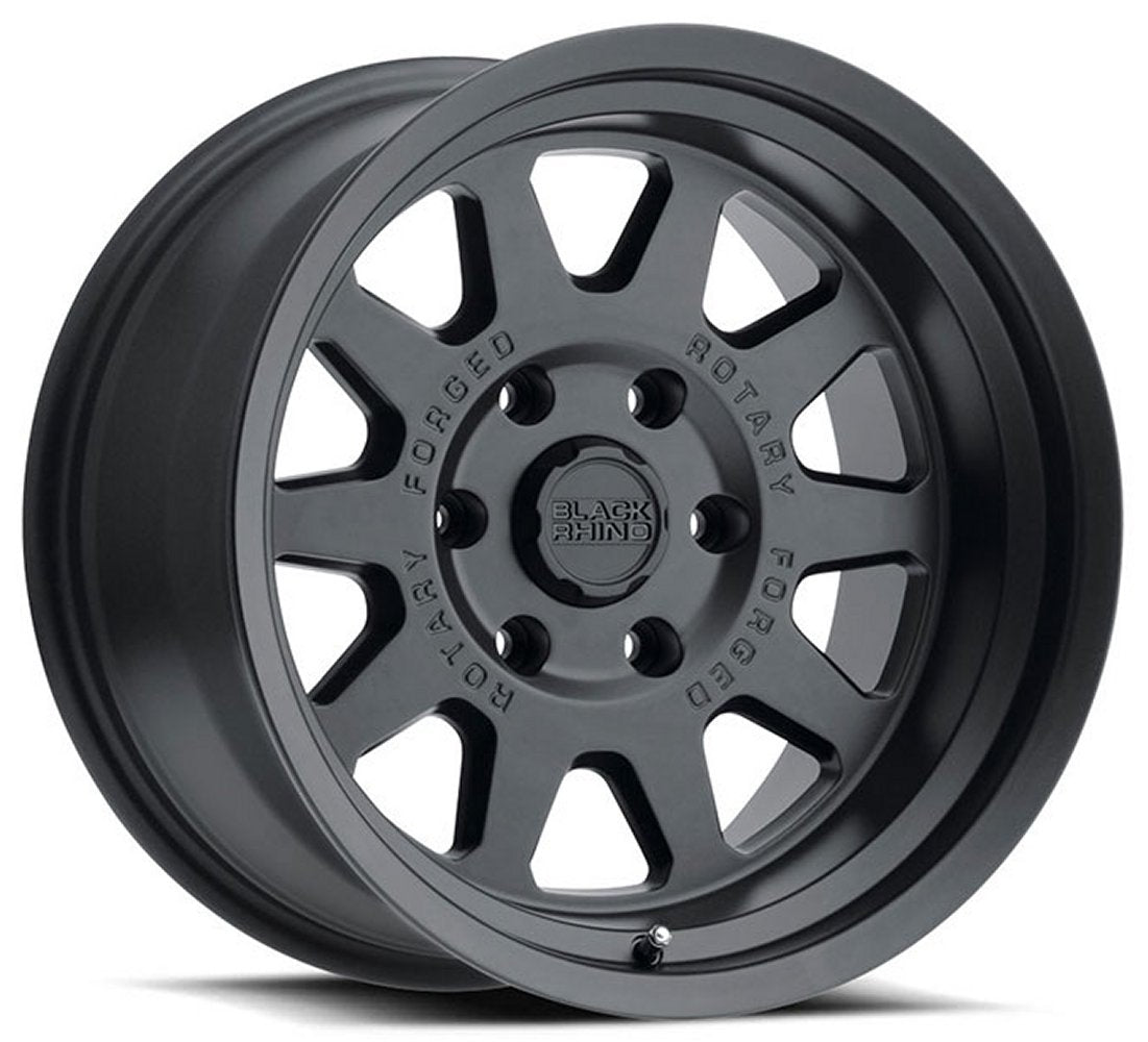 16x8 Black Rhino Stadium Matte Black 5x135 -10mm - Flex Offroad