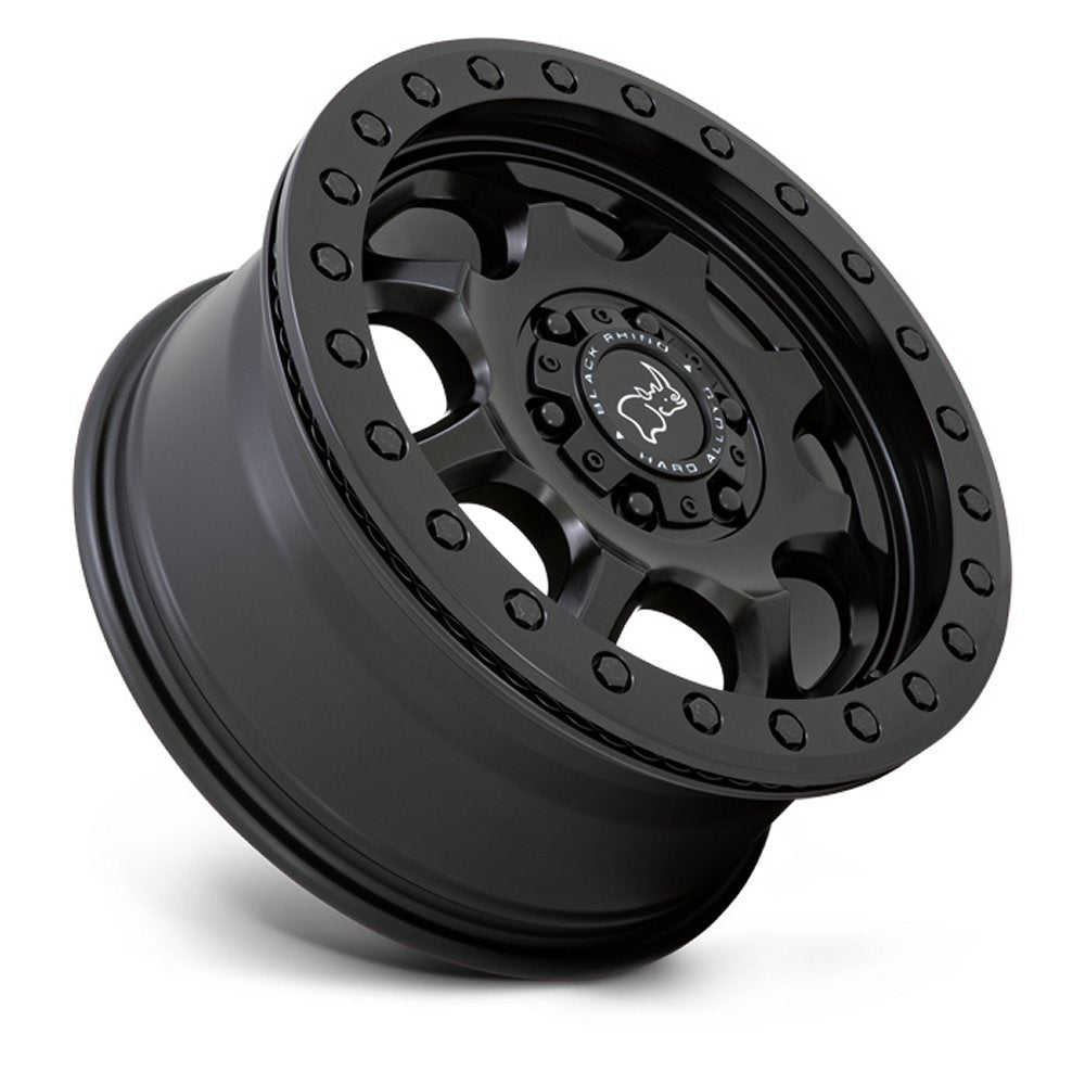(Clearance - No Returns) 17x8.5 Black Rhino Venture Beadlock Matte Black 6x130 38mm - Flex Offroad
