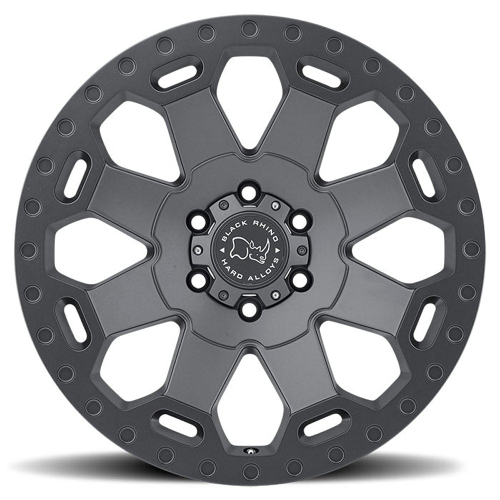 18x9 Black Rhino Warlord Matte Gunmetal 5x150 12mm - Flex Offroad