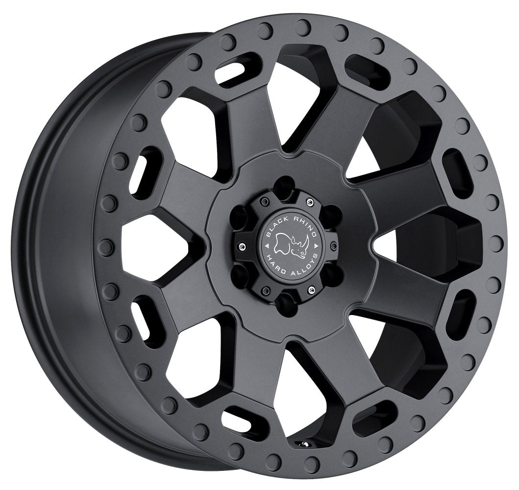17x9 Black Rhino Warlord Matte Gunmetal  8x180 12mm