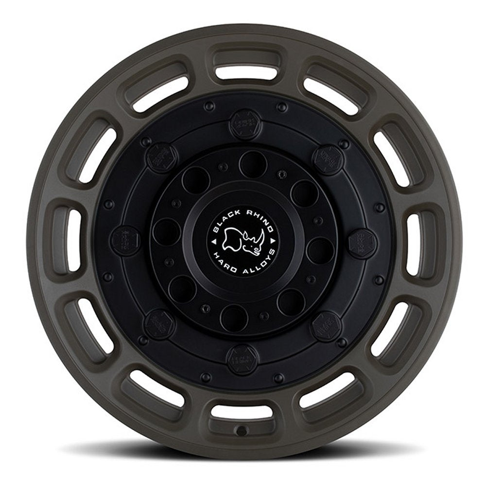 (Clearance - No Returns) 20x9.5 Black Rhino Warthog Matte OD Green w/ Black Center 5x5/127 2mm - Flex Offroad
