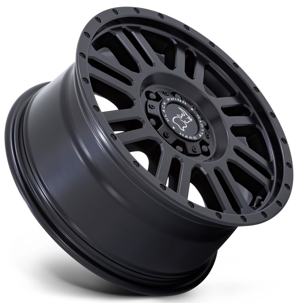 16x8 Black Rhino Yellowstone Matte Black 5x160 45 mm