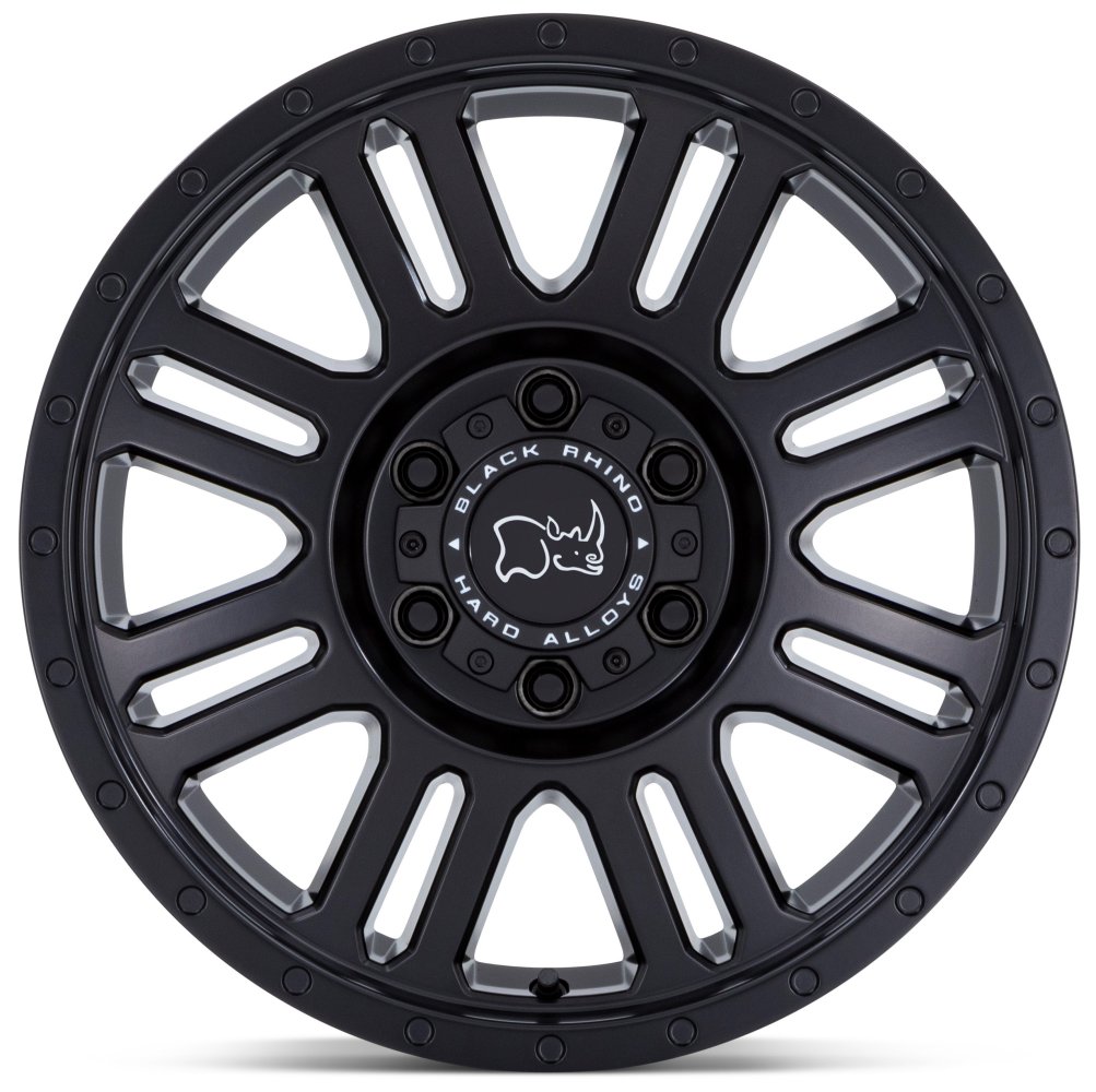 16x8 Black Rhino Yellowstone Matte Black 5x160 45 mm