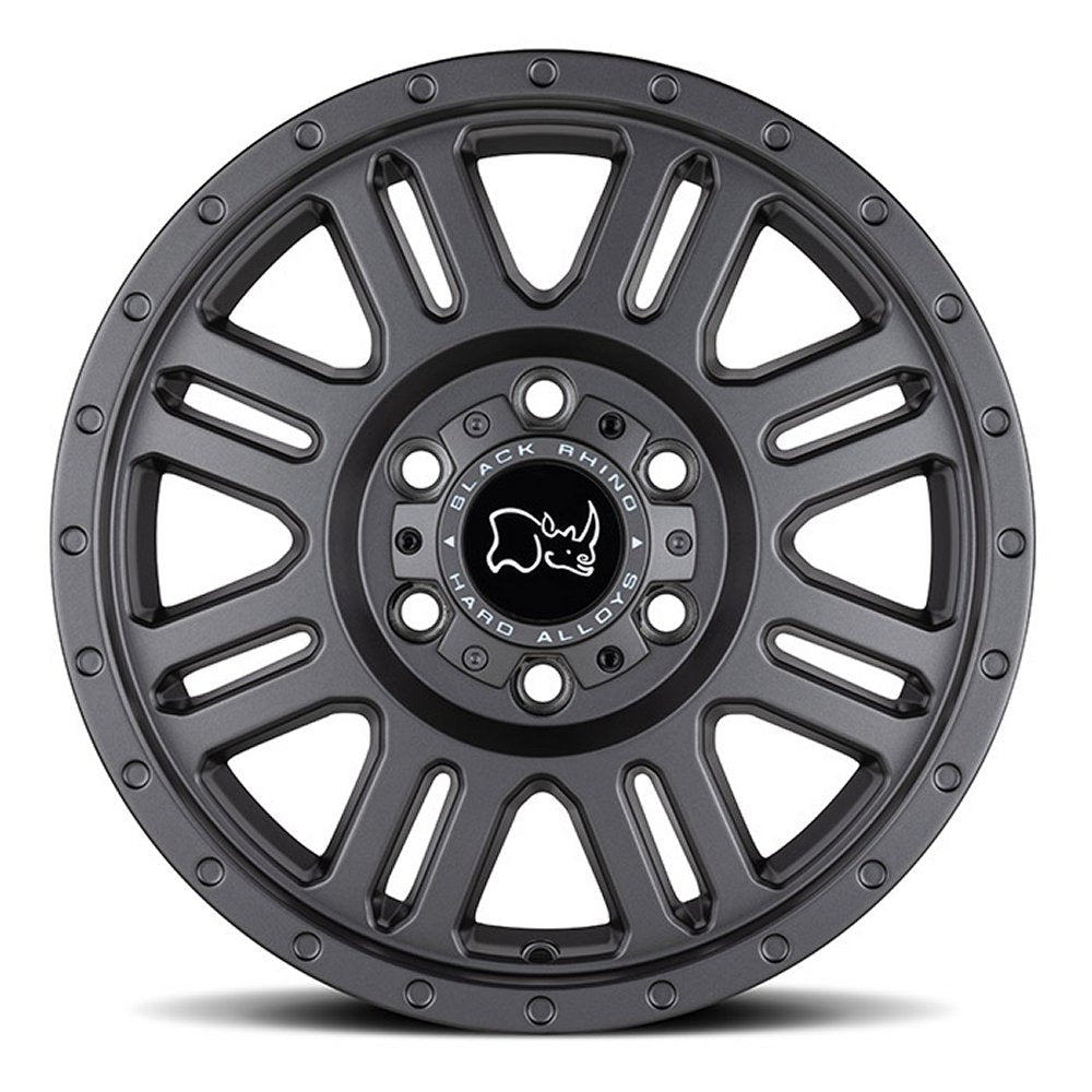 16x8 Black Rhino Yellowstone Matte Gunmetal 5x160 45mm