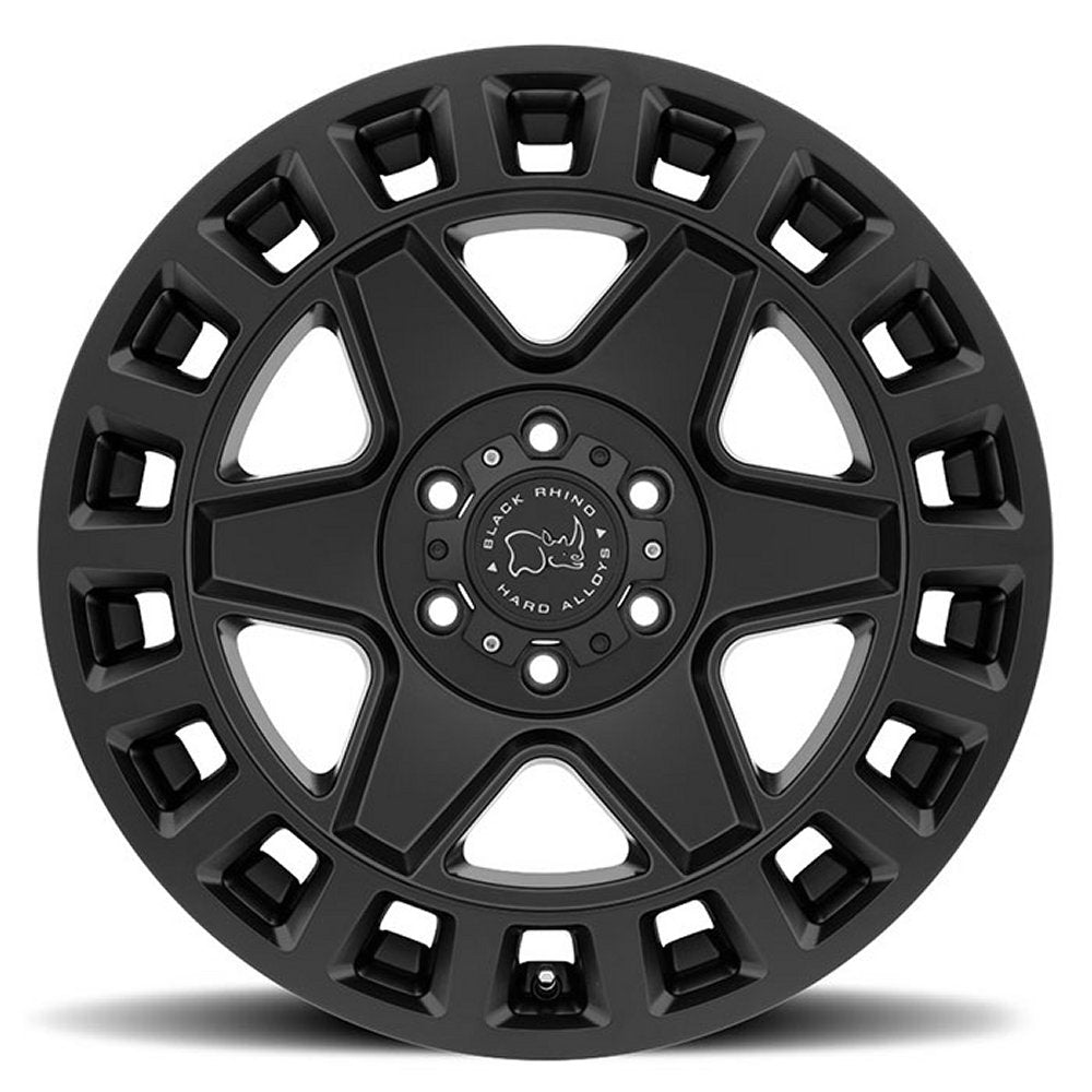 17x8 Black Rhino York Matte Black 5x5/127 30mm - Flex Offroad