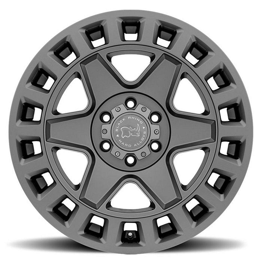 17x8 Black Rhino York Matte Gunmetal 6x130 38mm - Flex Offroad
