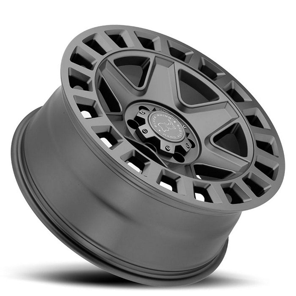 17x8 Black Rhino York Matte Gunmetal 6x130 52mm - Flex Offroad