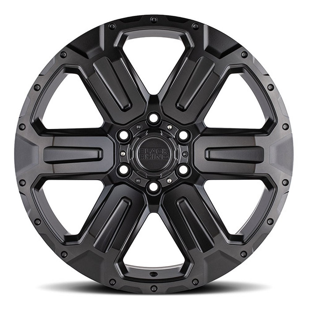18x9 Black Rhino Wanaka Matt Gunmetal w/ Brushed Face & Tinted 6x5.5/139.7 12mm - Flex Offroad