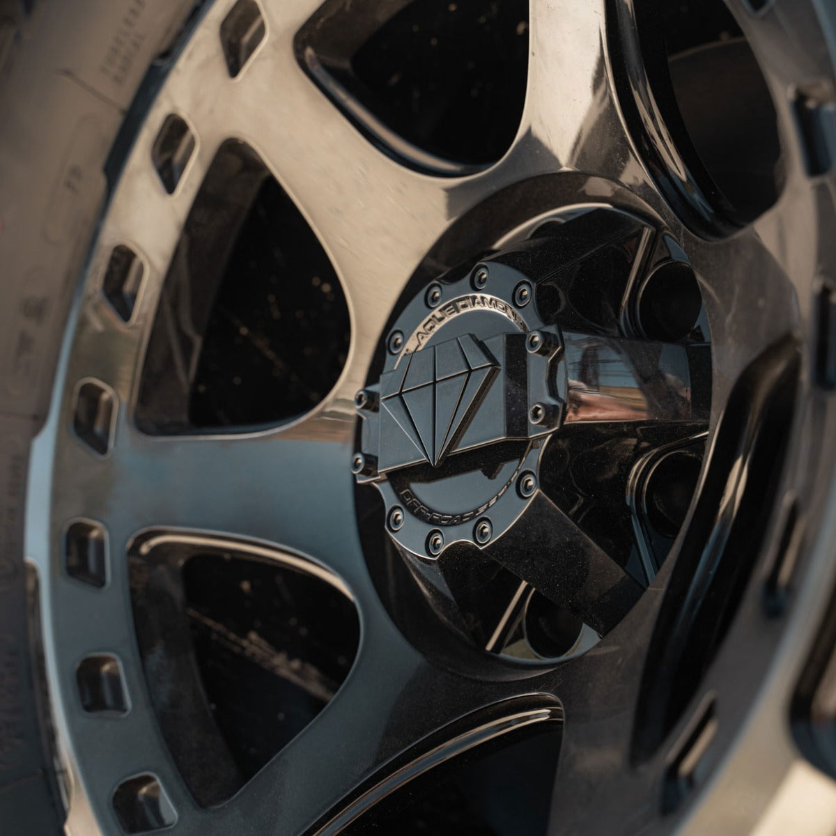 17x9 Blaque Diamond Off-Road BD-O728 Gloss Black Machined & Tinted (Flow Forged) 6x135 6x5.5/139.7 -12mm - Flex Offroad