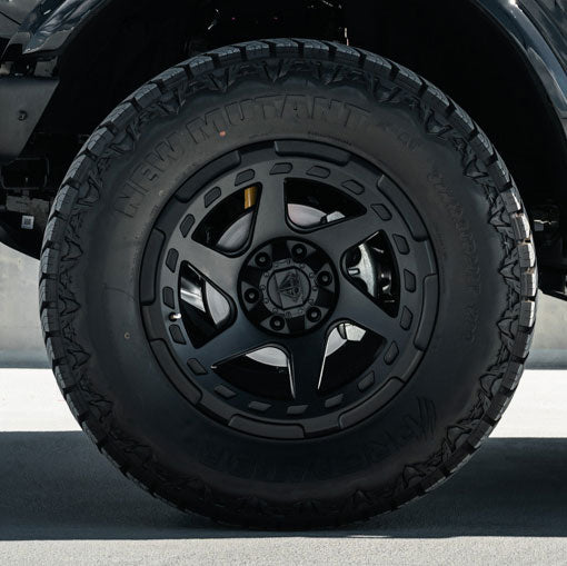 18x9 Blaque Diamond Off-Road BD-O728 Matte Textured Black (Flow Forged) 6x135 6x5.5/139.7 1mm - Flex Offroad