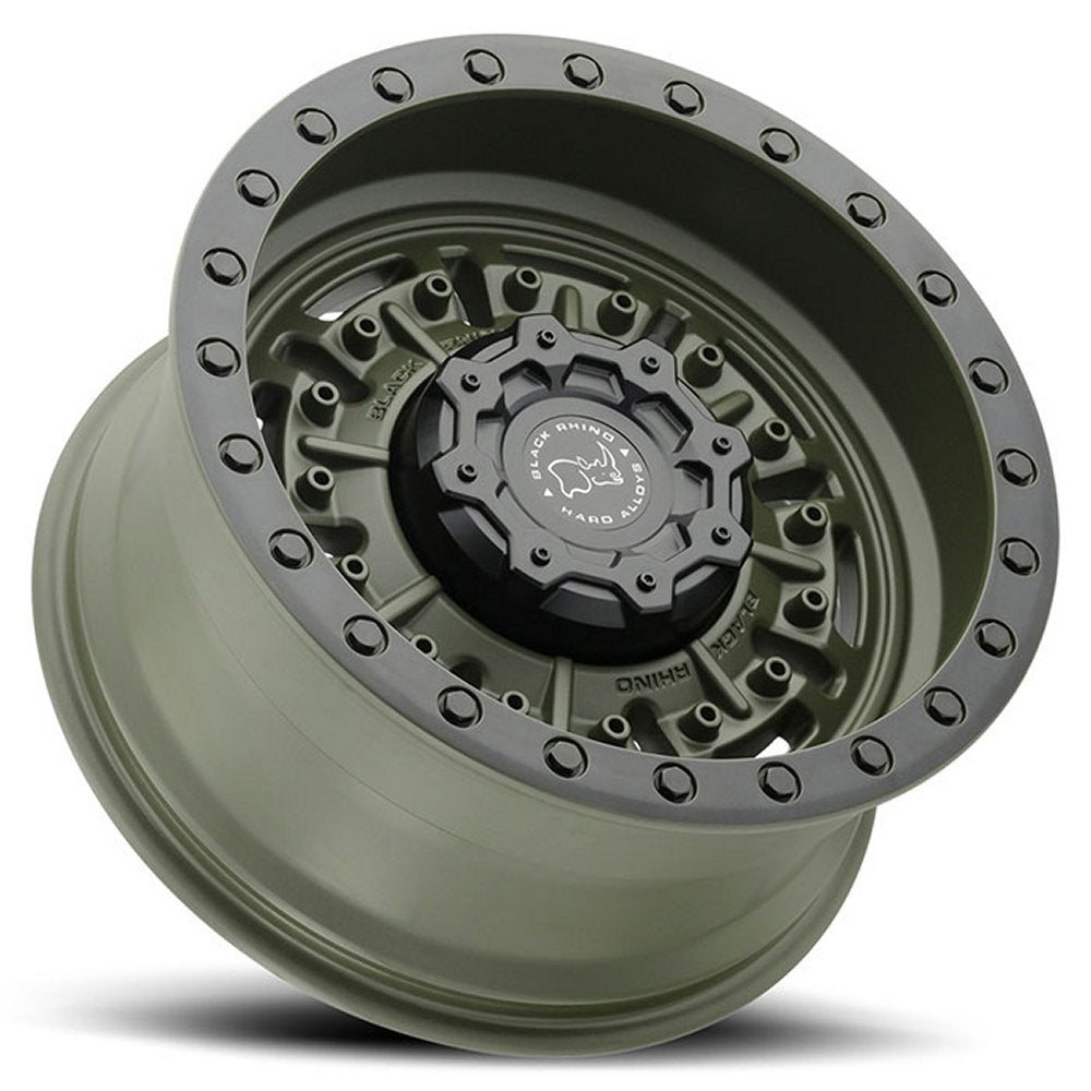 18x9.5 Black Rhino Abrams OD Green 5x5/127 -18mm - Flex Offroad