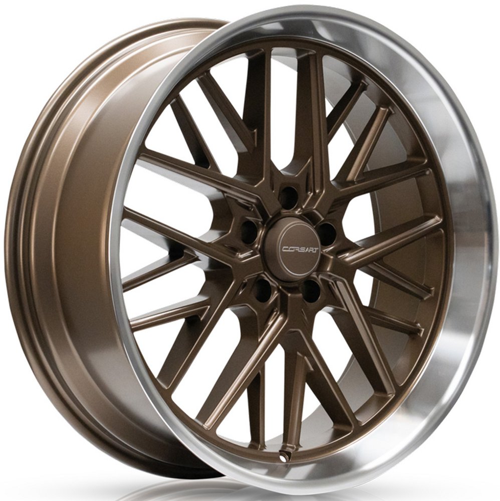 20x10 Corsart Kingpin 5 R504 Matte Bronze Diamond Cut Lip 5x4.75/120.7 0mm