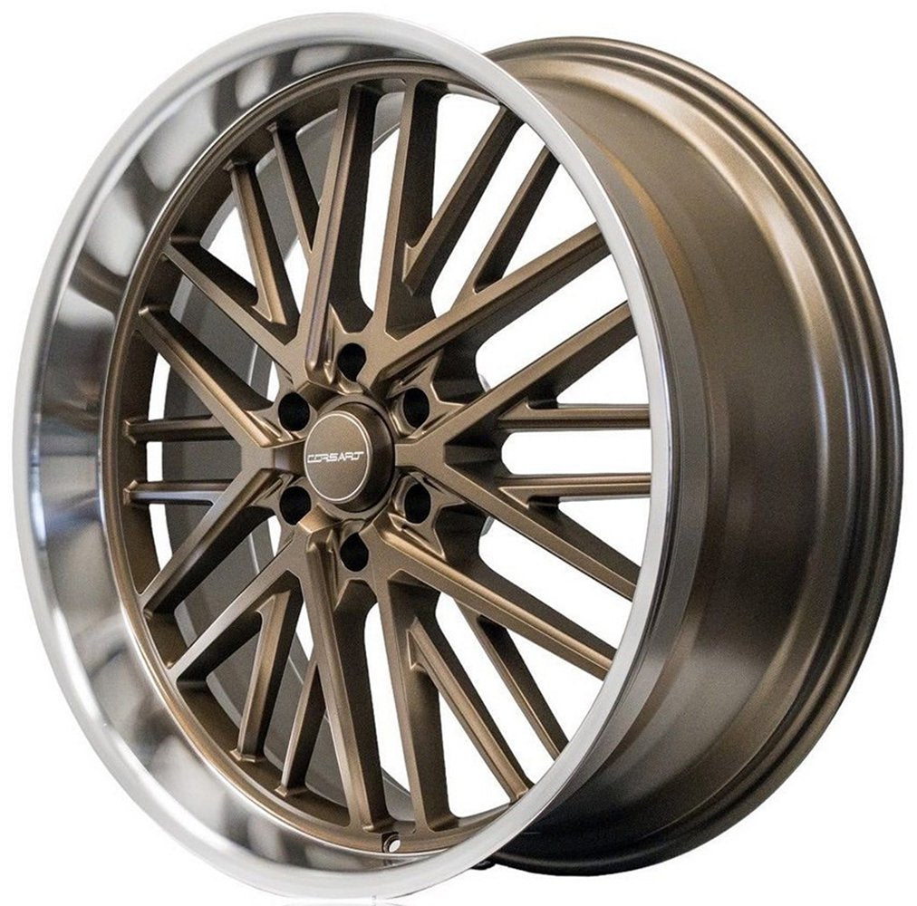 24x10 Corsart Kingpin 6 R506 Matte Bronze Diamond Cut Lip 6x135 25mm