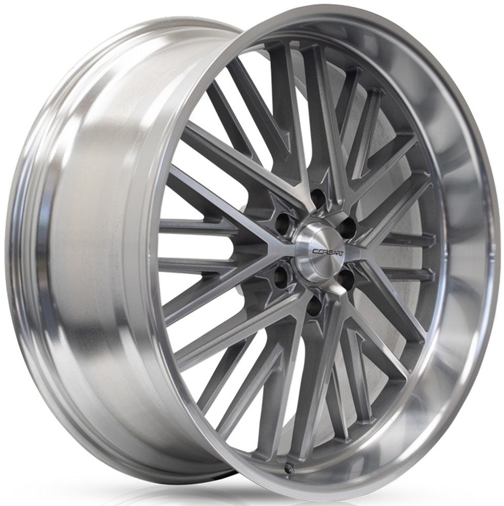 24x10 Corsart Kingpin 6 R507 Gloss Brushed Diamond Cut Lip 6x5.5/139.7 25mm