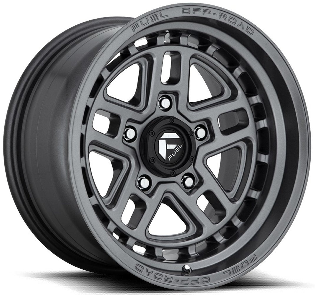 17x9 Fuel Off-Road Nitro 5 Matte Gunmetal D668 5x5/127 -12mm - Flex Offroad