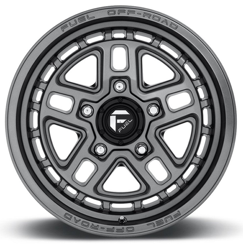 17x9 Fuel Off-Road Nitro 5 Matte Gunmetal D668 5x5/127 -12mm - Flex Offroad