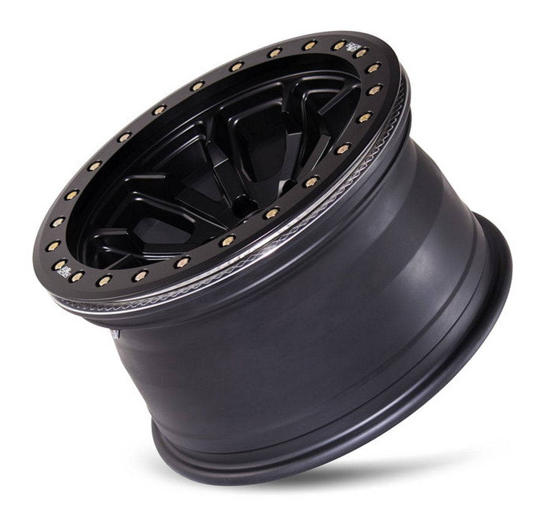 17x9 Dirty Life 9303 DT-1 Matte Black w/ Simulated Beadlock Black Ring 5x5/127 -38mm - Flex Offroad