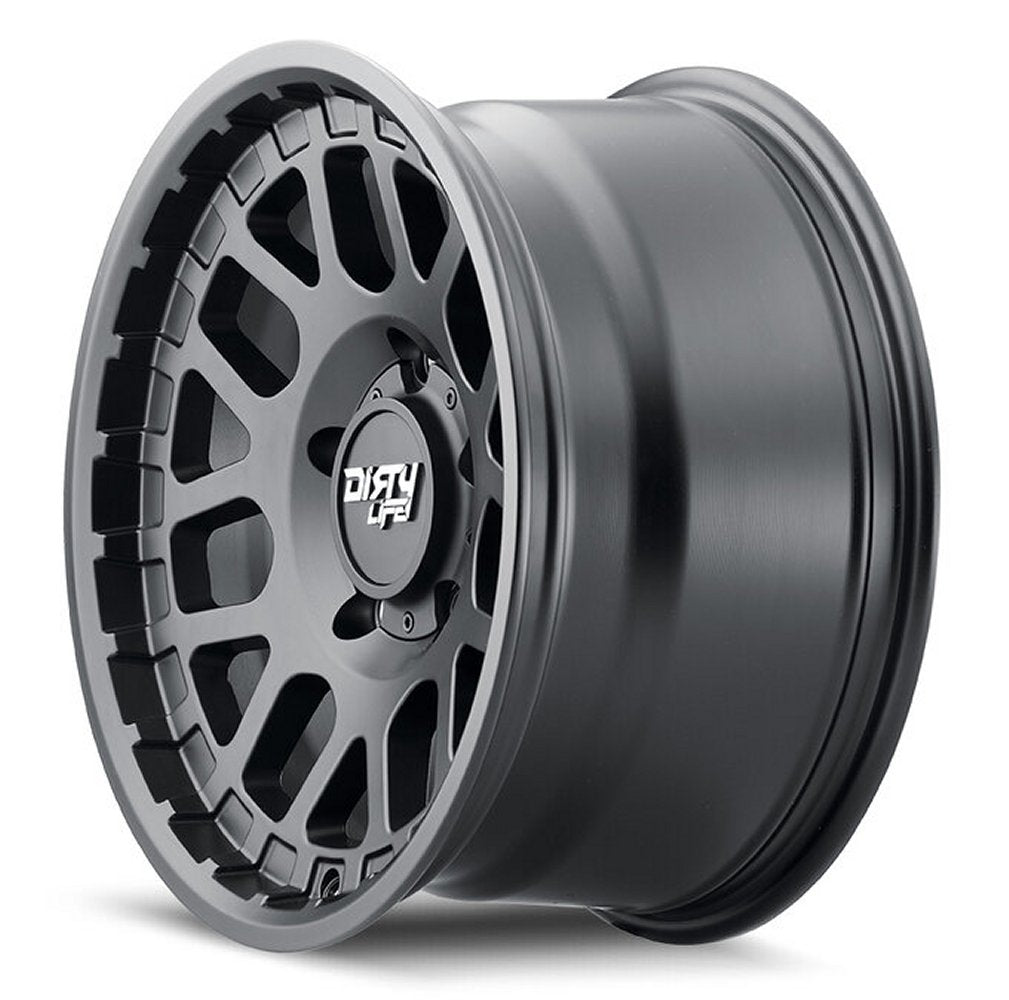 17x9 Dirty Life 9306 Mesa Matte Black 5x5/127 -12mm - Flex Offroad