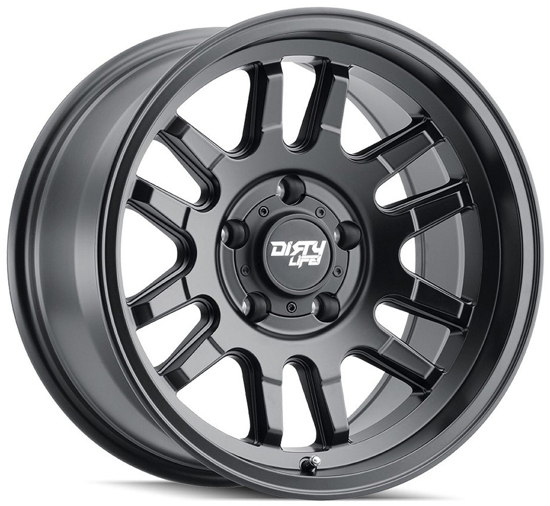 17x9 Dirty Life 9310 Canyon Matte Black 6x5.5/139.7 -12mm - Flex Offroad