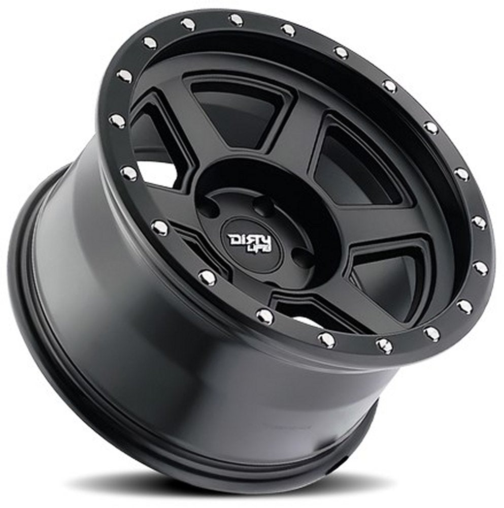 17x9 Dirty Life 9315 Compound Matte Black 5x5/127 -12mm