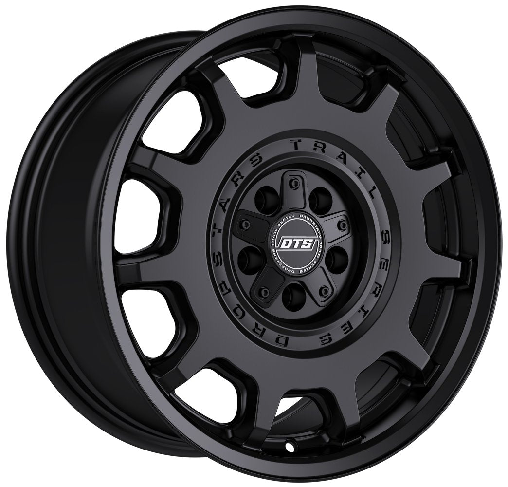 17X8 Dropstars 607SB Satin Black 5x4.25/108 5x4.5/114.3 35mm