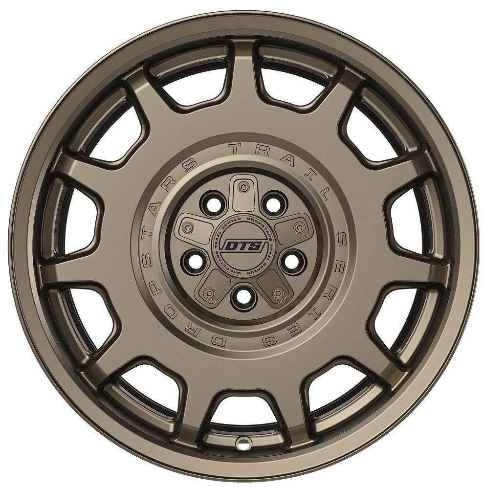 18X8 Dropstars 607BZ Satin Bronze 5x4.25/108 5x4.5/114.3 35mm