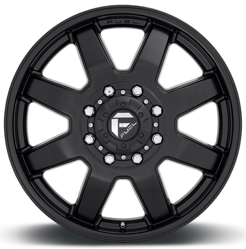 20x8.25 Fuel Off-Road Maverick Satin Black Dually Front D436 8x200 122MM 142.0 C.B. - Flex Offroad