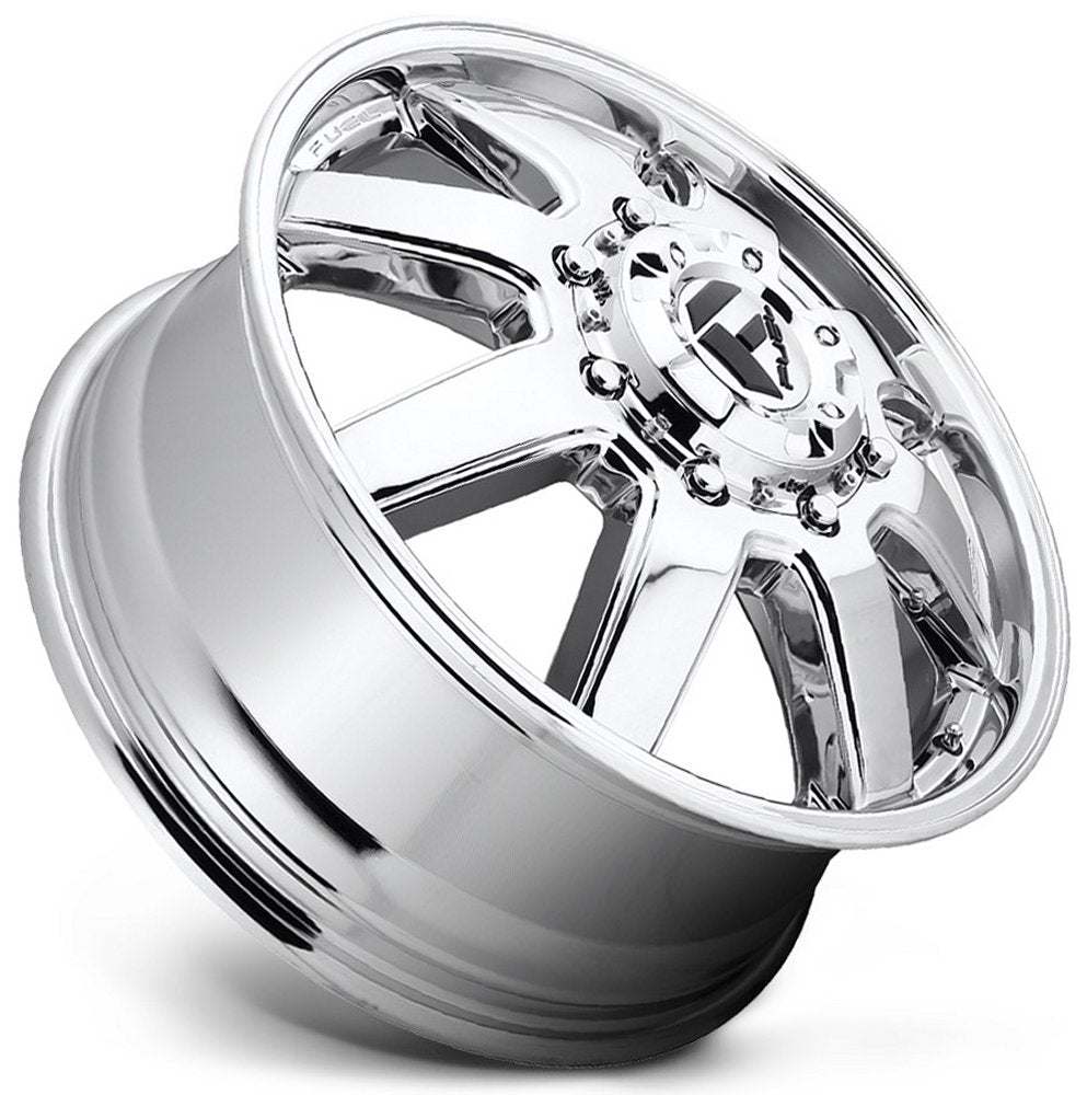 20x8.25 Fuel Off-Road Maverick Chrome Dually Front D536 8x200 122MM 142.0 C.B. - Flex Offroad