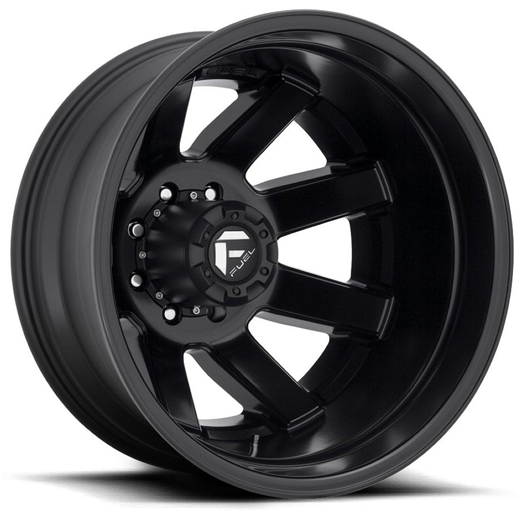 20x8.25 Fuel Off-Road Maverick Satin Black Dually Rear Outer D436 8X210 -221MM 154.3 C.B. - Flex Offroad