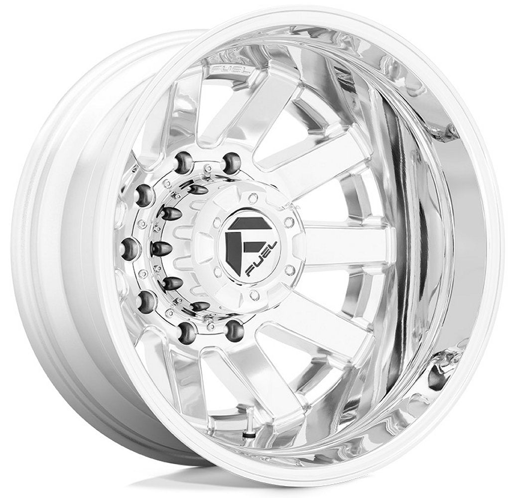 20x8.25 Fuel Off-Road Maverick Chrome Dually Rear Outer D536 10x225 -202MM 170.1 C.B. - Flex Offroad