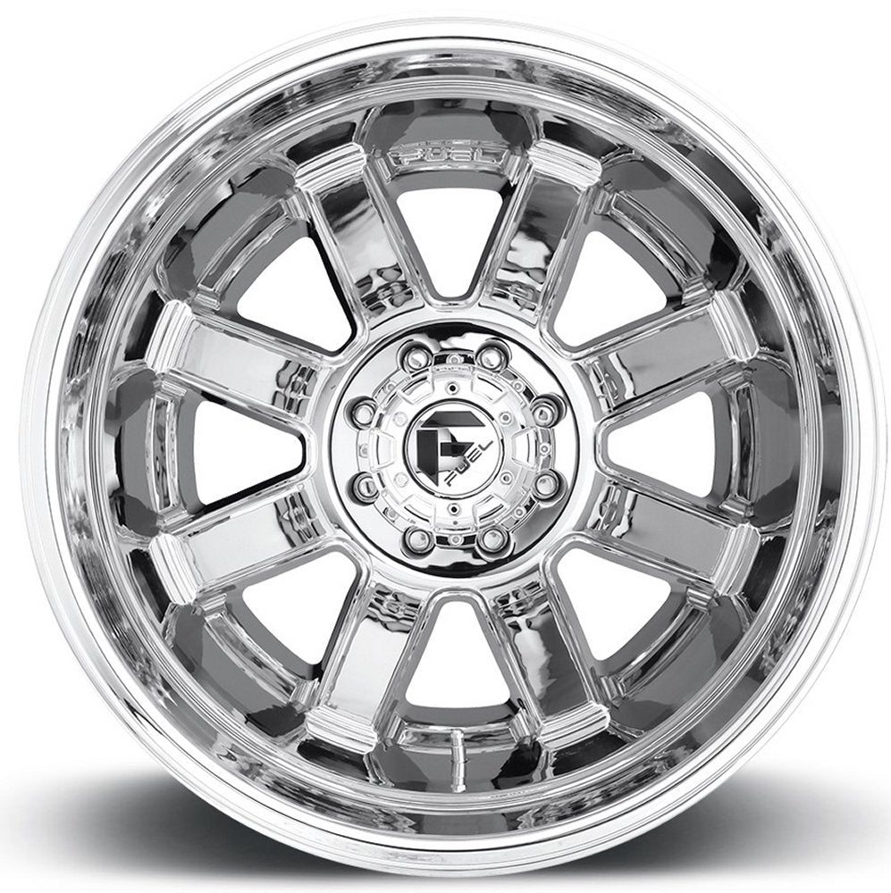 20x8.25 Fuel Off-Road Maverick Chrome Dually Rear Outer D536 8X6.5/165 -240MM 121.5 C.B. - Flex Offroad