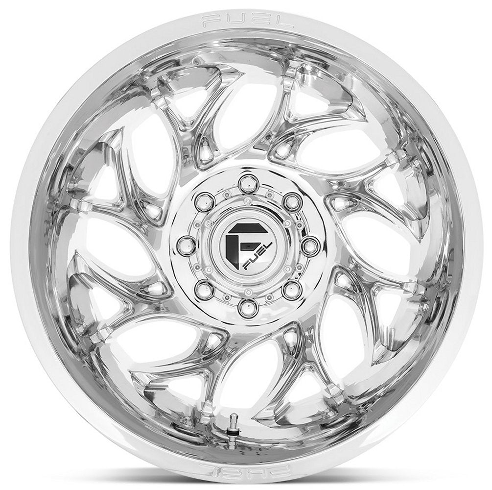 (Clearance - No Returns) 20x8.25 Fuel Off-Road Runner Chrome Dually Rear Outer D740 8X200 -202MM 142.0 C.B.